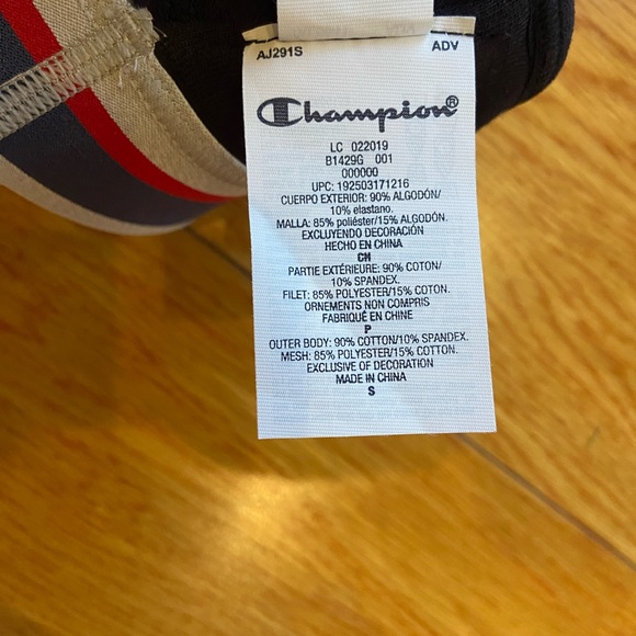 Champion Authentic Black Logo Bra Size S - Picture 6 of 7